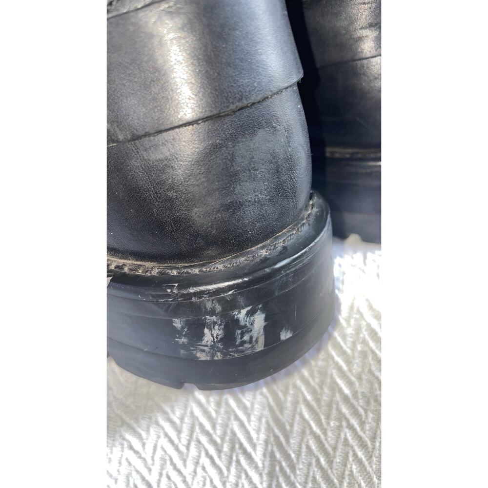 HARLEY DAVIDSON BLACK LEATHER RIDING BOOTS MEN'S 10.5 - Picture 9 of 13